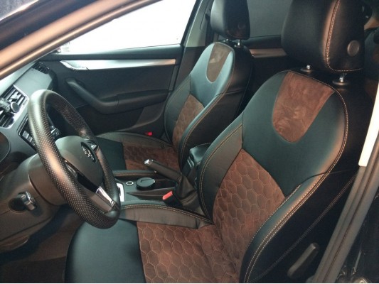 Каркасные авточехлы на Skoda Octavia A7 Каркасные авточехлы на Skoda Octavia A7